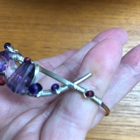 NEW Gorgeous Gemstone Sterling Silver Bracelet - Picture 7 of 8